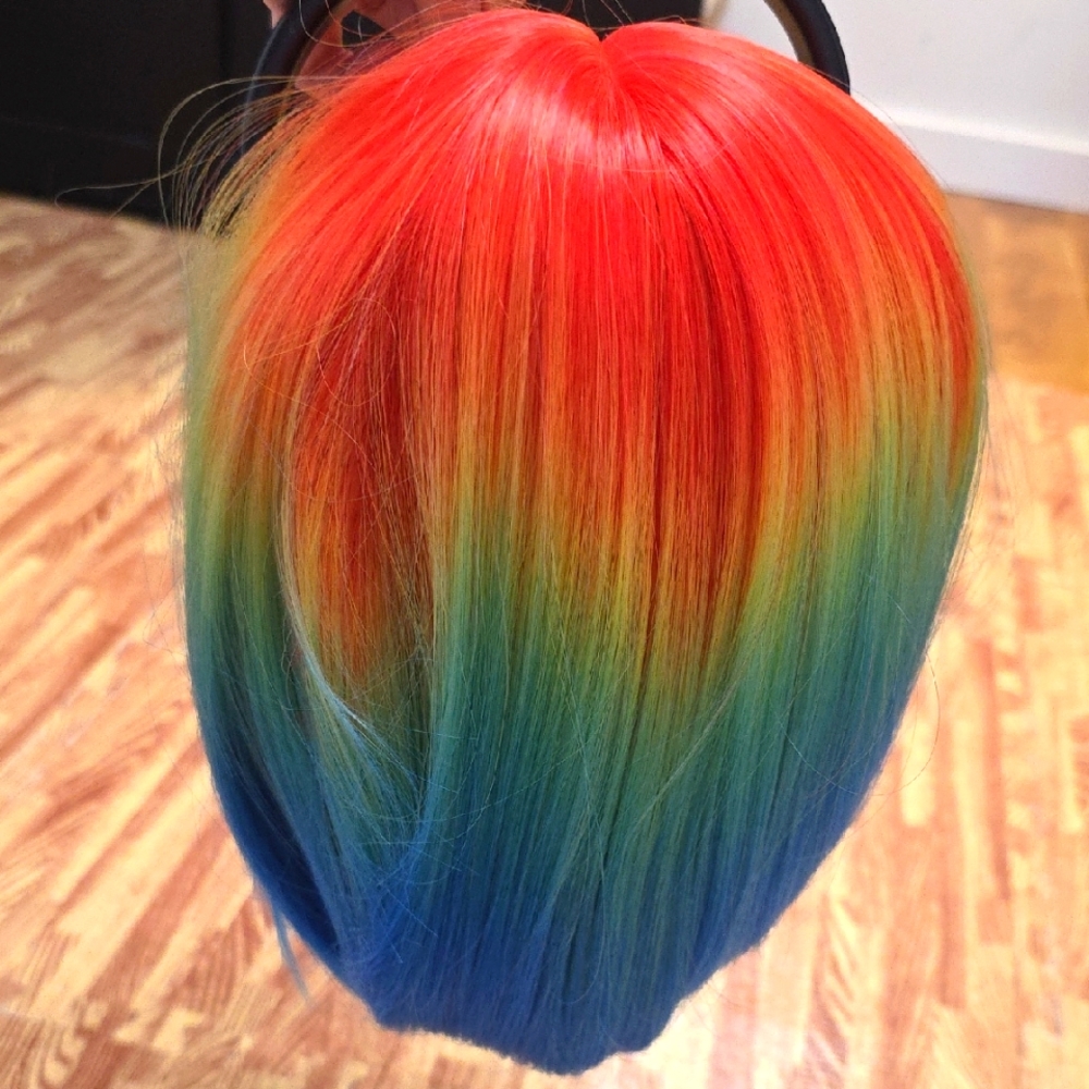 Vibrant Rainbow Wig